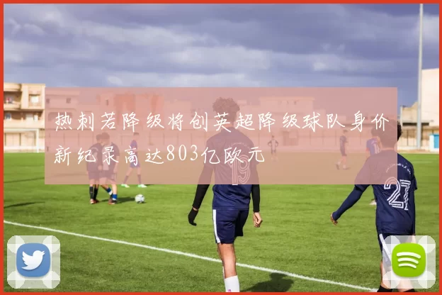 热刺若降级将创英超降级球队身价新纪录高达803亿欧元